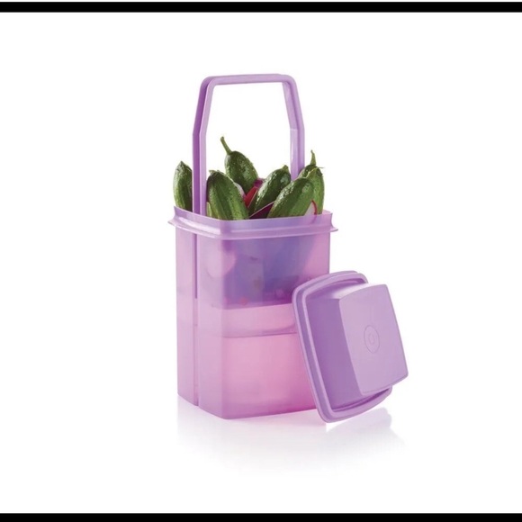 Tupperware Pickle Pick-A-Deli Container Purple Large - Picture 1 of 7